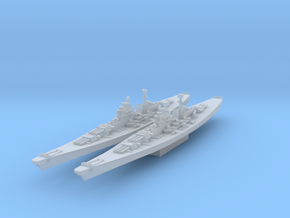 Soviet Project 24 Battleship 1/3000 in Clear Ultra Fine Detail Plastic