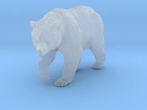 Grizzly Bear 1:48 Walking Female in Clear Ultra Fine Detail Plastic