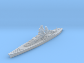 Alsace battleship 1/1800 in Clear Ultra Fine Detail Plastic