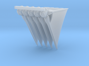 ReaverSail_Blank-x5 in Clear Ultra Fine Detail Plastic