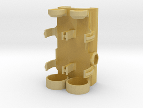 Picatinny Mounted 2x AA Battery Holder in Tan Fine Detail Plastic