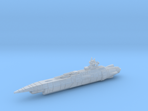 EDF Missile Battleship / 10cm - 4in in Clear Ultra Fine Detail Plastic