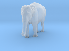 Indian Elephant 1:96 Standing Female 2 in Clear Ultra Fine Detail Plastic