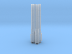10" 30 cal MKII 1/144 in Clear Ultra Fine Detail Plastic
