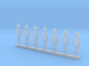 Capsule Firefighter group in Clear Ultra Fine Detail Plastic