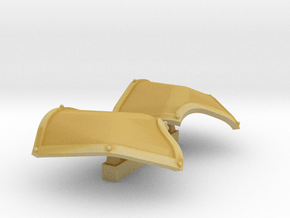 Adeptus Titanicus Warhound Titan Shoulder Plates in Tan Fine Detail Plastic