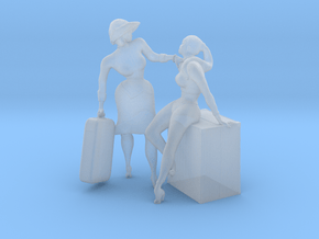 Printle S Couple 142 - 1/48 - wob in Clear Ultra Fine Detail Plastic