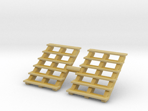 Wooden Stairs (x2) 1/48 in Tan Fine Detail Plastic