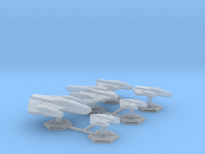 7000 Scale ISC Fleet Core Collection SRZ in Clear Ultra Fine Detail Plastic