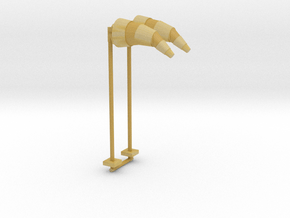 Airport Windsock and Pole (x2) 1/87 in Tan Fine Detail Plastic