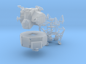 053B Lunar Module Kit Retracted Landing Gear 1/144 in Clear Ultra Fine Detail Plastic
