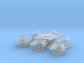 7000 Scale Romulan Fleet Hawk Refit Core Coll. MGL in Clear Ultra Fine Detail Plastic