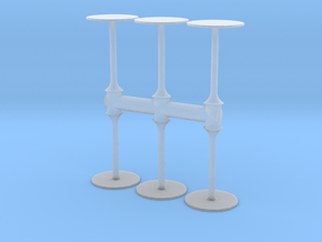 Bar Table (x6) 1/43 in Clear Ultra Fine Detail Plastic
