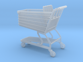 Shopping cart in 1:35 scale. in Clear Ultra Fine Detail Plastic