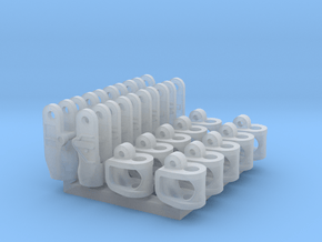 Seilsicherung+Höhenbegrenzer 10 stk. in Clear Ultra Fine Detail Plastic