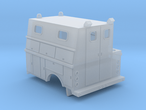 N Scale MOW Utility Body #001 in Clear Ultra Fine Detail Plastic