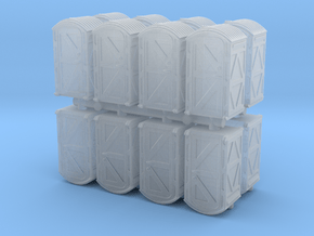 Portable Toilet (x16) 1/220 in Clear Ultra Fine Detail Plastic