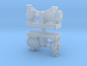 Motor Pump (x2) 1/76 in Clear Ultra Fine Detail Plastic