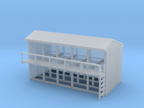 N-Scale Lumber shed in Clear Ultra Fine Detail Plastic