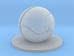 Metroid Samus Morph Ball miniature games rpg base in Clear Ultra Fine Detail Plastic