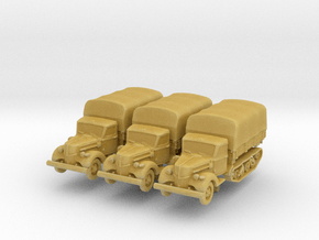 Ford V3000 Maultier early (covered) (x3) 1/285 in Tan Fine Detail Plastic