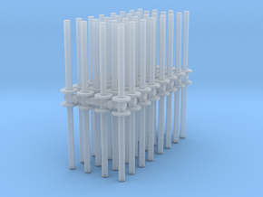 Traffic Pylon (x64) 1/87 in Clear Ultra Fine Detail Plastic