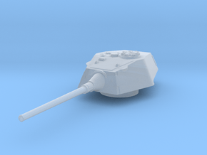 E-100 Tank Turret 1/87 in Clear Ultra Fine Detail Plastic