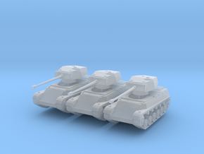44M TAS (Long turret) (x3) 1/285 in Clear Ultra Fine Detail Plastic