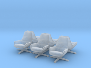Chair 08. 1:87 Scale (HO) in Clear Ultra Fine Detail Plastic