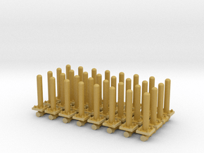 Safety Poles (x32) 1/87 in Tan Fine Detail Plastic