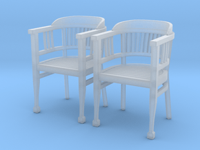 ArmChair 04.1:24 Scale in Clear Ultra Fine Detail Plastic