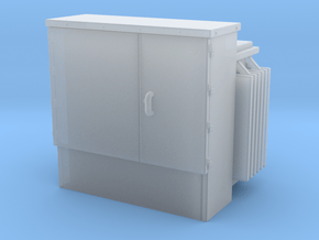 Padmount Transformer 01. 1:72 Scale (no base) in Clear Ultra Fine Detail Plastic