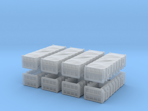 N90 - Marti Gravel Containers (8x) in Clear Ultra Fine Detail Plastic