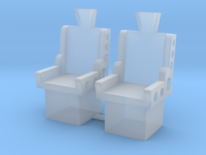 Lost in Space J2 Moebius Control Seats (2) in Clear Ultra Fine Detail Plastic