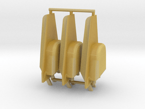 1/32 TOS Colonial Viper seat back set in Tan Fine Detail Plastic