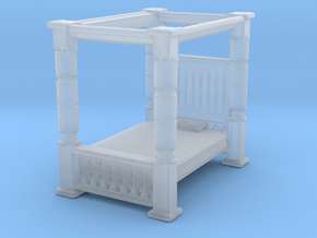 Four Poster Bed 1/120 in Clear Ultra Fine Detail Plastic