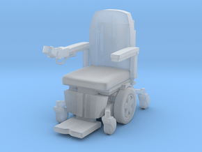 Wheelchair 03a. 1:24 Scale. in Clear Ultra Fine Detail Plastic