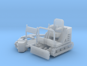 Mini-Excavator Parted 1-87 HO Scale in Clear Ultra Fine Detail Plastic