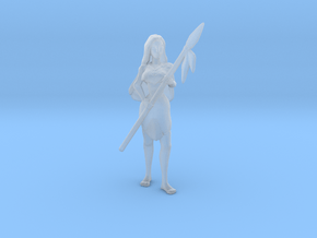 Pocahontas Warrior Princess miniature fantasy rpg in Clear Ultra Fine Detail Plastic