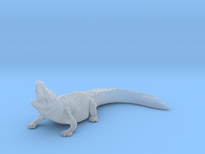 Nile Crocodile 1:72 Lifted head with mouth open in Clear Ultra Fine Detail Plastic