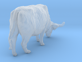 Highland Cattle 1:87 Grazing Female 1 in Clear Ultra Fine Detail Plastic