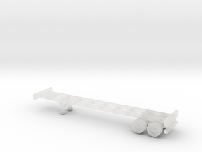 40 foot Container Chassis - Z scale in Clear Ultra Fine Detail Plastic