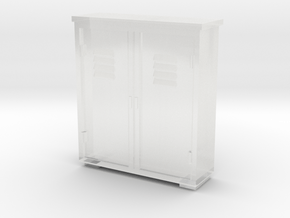 Trackside Relay Box - Zscale in Clear Ultra Fine Detail Plastic