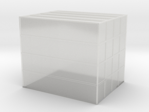 40 Foot Container Stack - Z scale in Clear Ultra Fine Detail Plastic