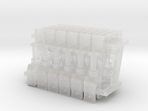 Talgo Bogie - Set of 12 - Zscale in Clear Ultra Fine Detail Plastic