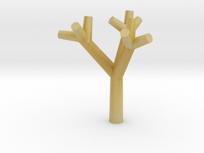 Test Tree - Zscale - 0.5 inch in Gray Fine Detail Plastic