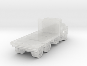 Mack Flatbed Truck - Open Cab - Z scale in Clear Ultra Fine Detail Plastic