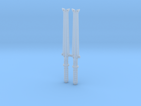 Electrobatons 1:6 scale in Clear Ultra Fine Detail Plastic