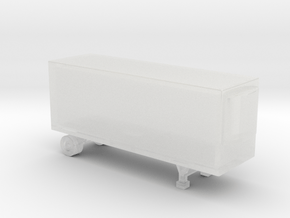 28 Foot Refrigerated Trailer - Z scale in Clear Ultra Fine Detail Plastic