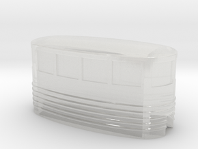 Small Passenger Trolley - Z Scale in Clear Ultra Fine Detail Plastic